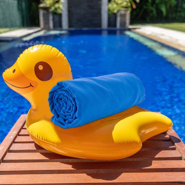 2er-Set Mikrofaser Reisehandtuch XL - schnelltrocknend & saugfähig für Strand, Sport, Sauna - 180x90cm blau - leicht, kompakt & antibakteriell