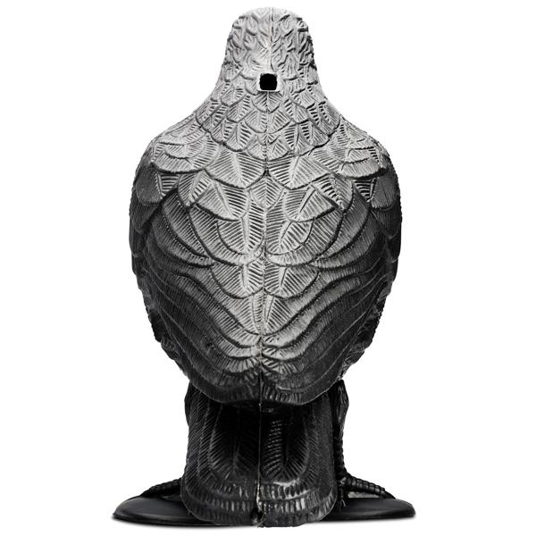 Realistische Vogelabwehr Krähe mit Sound: Batteriebetriebener Raben Vogelschreck für effektive Vogelabwehr. Natürliche Krähengeräusche zur Abschreckung