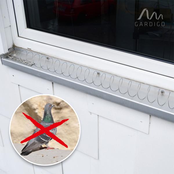 Taubenabwehr Spirale (Edelstahl, 2,4-5 Meter): Vogelschutz - Einfache Montage, flexibel anpassbar, sicherer Schutz, TOP-Qualität