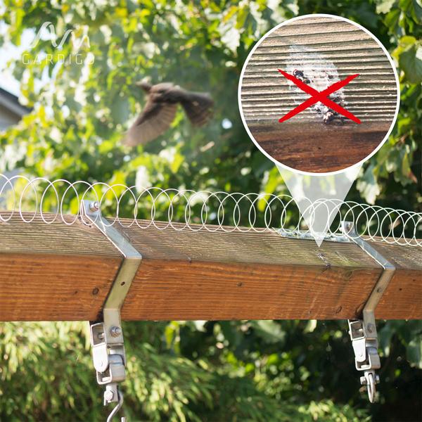 Taubenabwehr Spirale (Edelstahl, 2,4-5 Meter): Vogelschutz - Einfache Montage, flexibel anpassbar, sicherer Schutz, TOP-Qualität