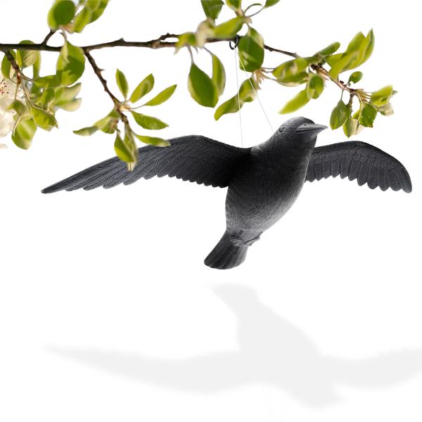 4er-Set Vogelabwehr Falke - Realistische Vogelscheuche mit 59 cm Flügelspannweite - Schützt Beete, Balkone & Ernte vor Tauben, Spatzen, Möwen