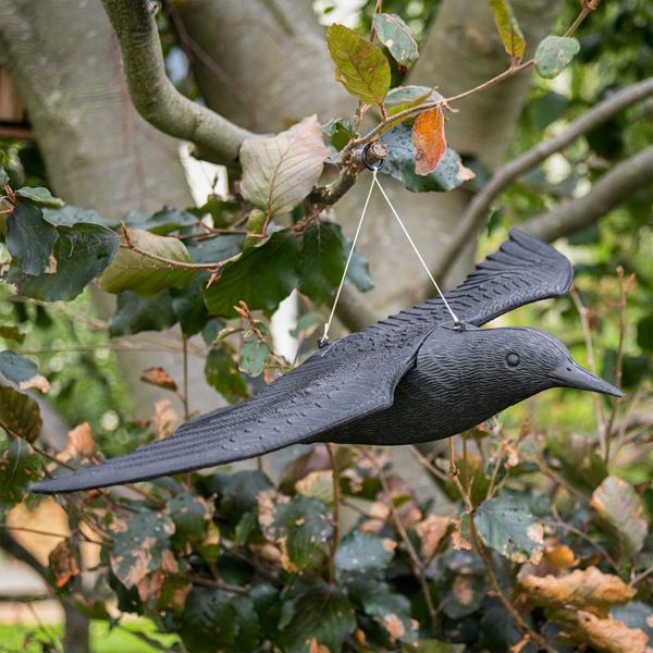 4er-Set Vogelabwehr Falke - Realistische Vogelscheuche mit 59 cm Flügelspannweite - Schützt Beete, Balkone & Ernte vor Tauben, Spatzen, Möwen