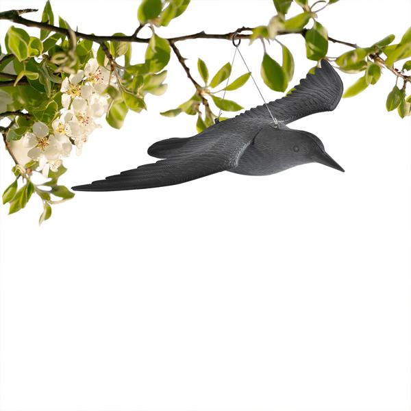 4er-Set Vogelabwehr Falke - Realistische Vogelscheuche mit 59 cm Flügelspannweite - Schützt Beete, Balkone & Ernte vor Tauben, Spatzen, Möwen