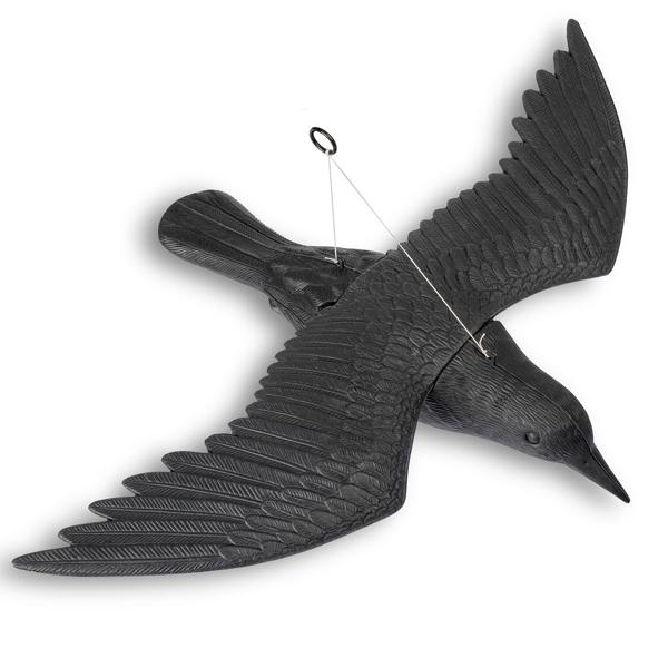 4er-Set Vogelabwehr Falke - Realistische Vogelscheuche mit 59 cm Flügelspannweite - Schützt Beete, Balkone & Ernte vor Tauben, Spatzen, Möwen