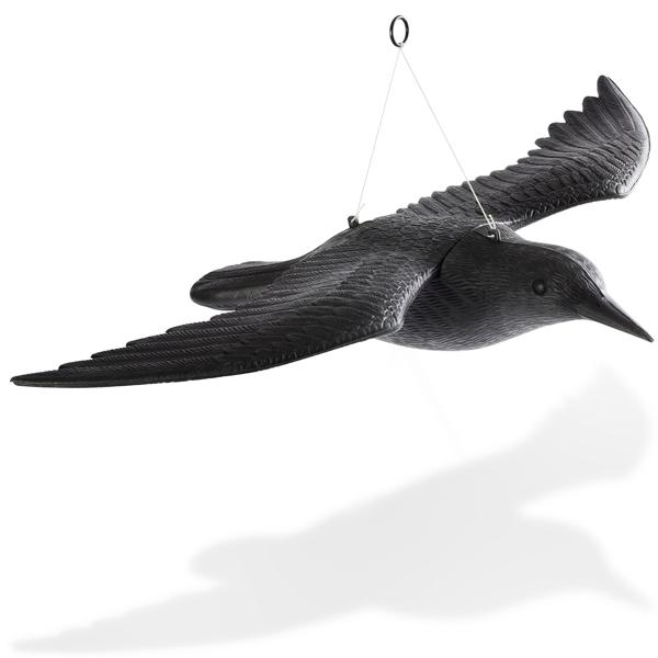 4er-Set Vogelabwehr Falke - Realistische Vogelscheuche mit 59 cm Flügelspannweite - Schützt Beete, Balkone & Ernte vor Tauben, Spatzen, Möwen