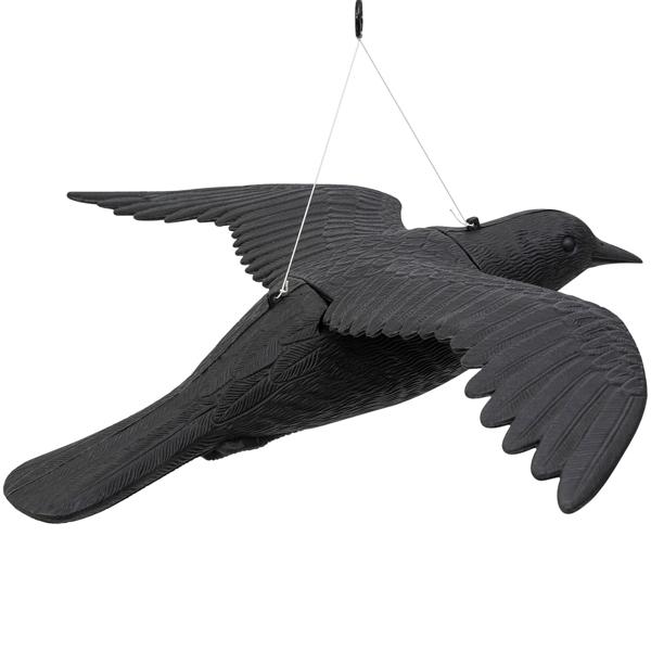 4er-Set Vogelabwehr Falke - Realistische Vogelscheuche mit 59 cm Flügelspannweite - Schützt Beete, Balkone & Ernte vor Tauben, Spatzen, Möwen