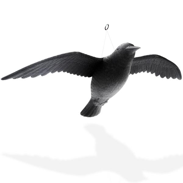 4er-Set Vogelabwehr Falke - Realistische Vogelscheuche mit 59 cm Flügelspannweite - Schützt Beete, Balkone & Ernte vor Tauben, Spatzen, Möwen