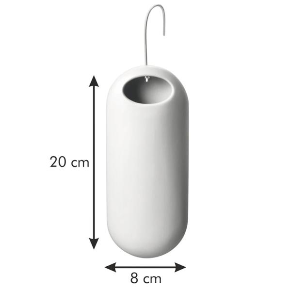 Eleganter Keramik-Wasserverdunster: 250ml, matt weiss, 3,5 x 20 x 8 cm - modern & stilvoll für Heizkörper - Optimales Raumklima, einfache Luftbefeuchtung