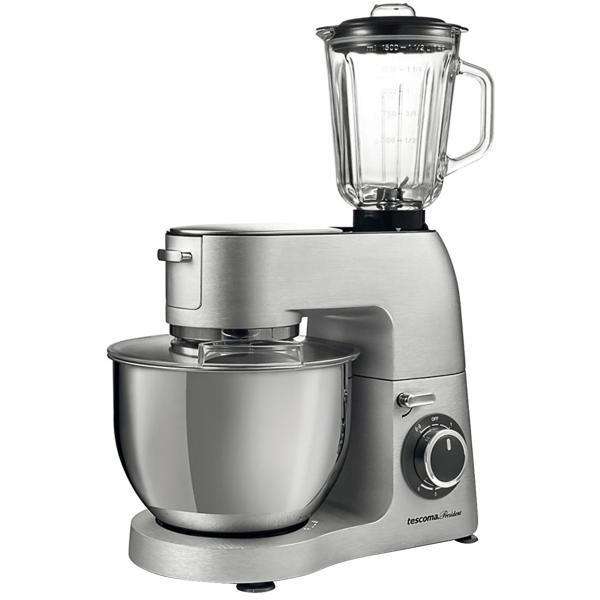 Profi-Edelstahl Küchenmaschine 1500W mit 6L Schüssel – Standmixer inkl. Fleischwolf, Raspel, Mixer & Rührbesen – 3 Jahre Garantie