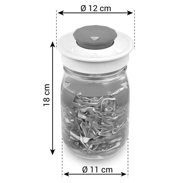 3er-Set Fermentierglas 1 Liter - mit Entlüftungsventil für beste Fermentationsergebnisse – Konservierung für Einsteiger & Profis, gesunde Ernährung