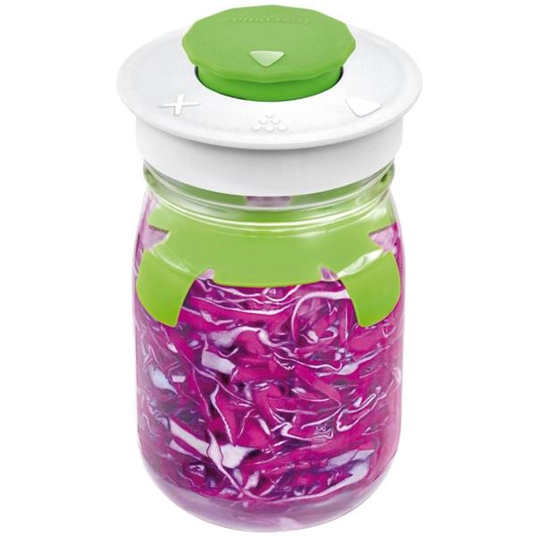 3er-Set Fermentierglas 1 Liter - mit Entlüftungsventil für beste Fermentationsergebnisse – Konservierung für Einsteiger & Profis, gesunde Ernährung