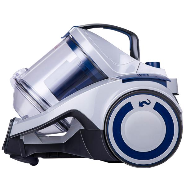 Kraftvoller Zyklonstaubsauger (700W) von Dirt Devil: Beutelloser Staubsauger mit 2,7L Staubbehälter, HEPA-Filter & Zubehör – weiß-blau