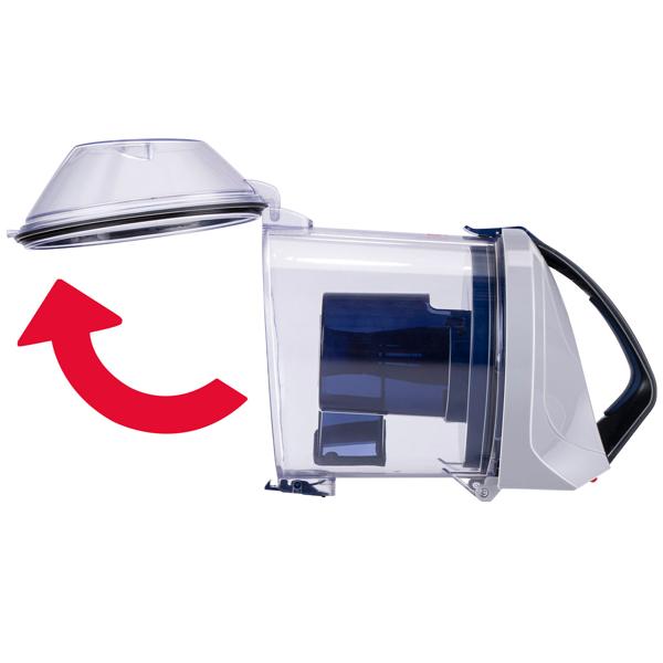 Kraftvoller Zyklonstaubsauger (700W) von Dirt Devil: Beutelloser Staubsauger mit 2,7L Staubbehälter, HEPA-Filter & Zubehör – weiß-blau