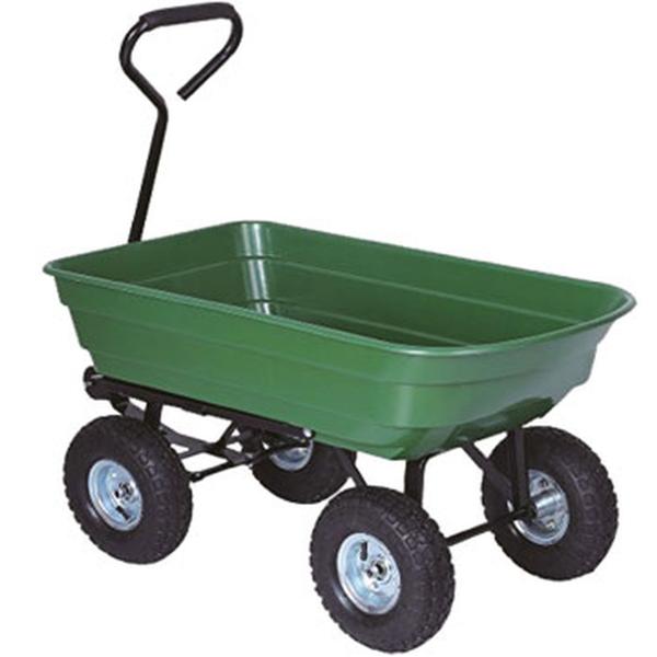 Robuster Gartenwagen mit Kippfunktion, bis 136 kg - Metallrahmen & Lenkstange - Vielseitig & langlebig für optimale Gartenarbeit