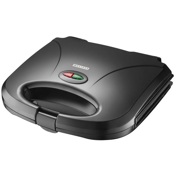 Antihaftbeschichteter Sandwichmaker und Kontaktgrill, schwarz, 750W, für 2 Toasts oder Sandwiches, Fleisch oder Gemüse, leichte Reinigung