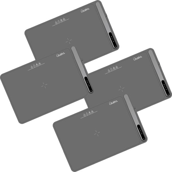 4er-Set Professionelle Silikon-Warmhalteplatte (250W): Elektrische Heizmatte (61x40cm) rollbar,  55-100°C einstellbar, flexibles Warmhalten von Speisen