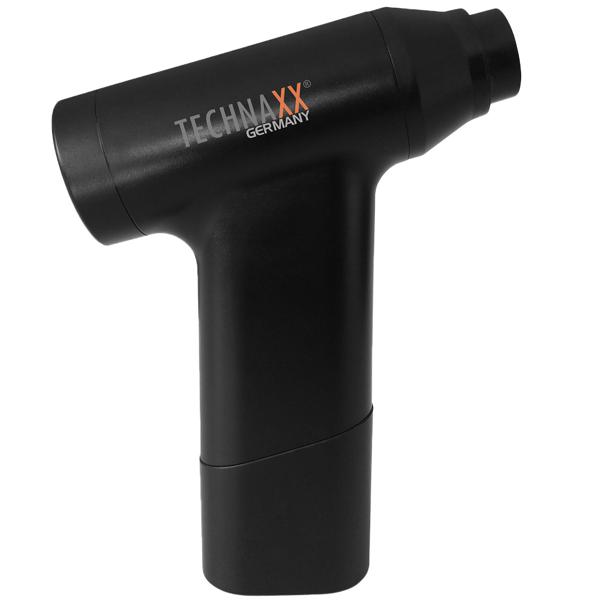 Gründliches Akku Staubgebläse (6,5 kPa, schwarz) mit Saugfunktion & 5 Düsen – für Staub, Krümel, Haare – Tiefenreinigung für jeden Bedarf