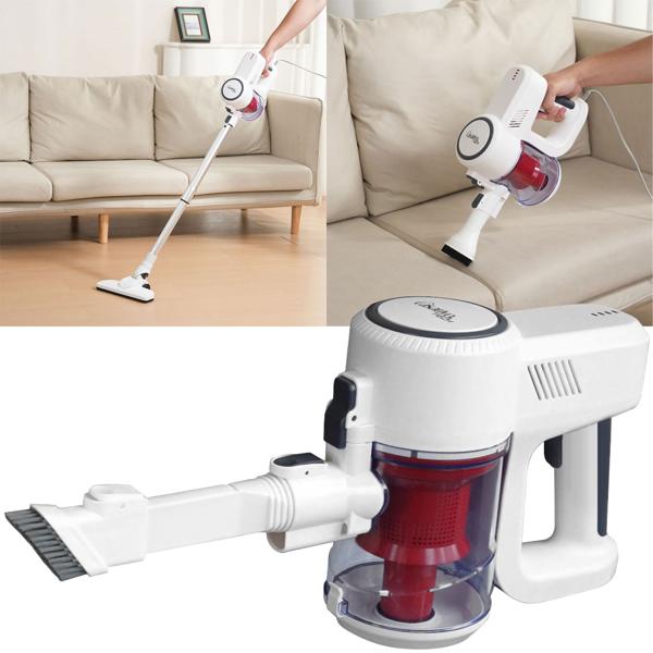 Leistungsstarker 2in1 Zyklon Staubsauger 500W (15kPa): Hand- & Bodensauger mit HEPA-Filter. 800ml Behälter, 4,9m Kabel - Für Allergiker & Reinigung