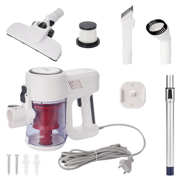 Leistungsstarker 2in1 Zyklon Staubsauger 500W (15kPa): Hand- & Bodensauger mit HEPA-Filter. 800ml Behälter, 4,9m Kabel - Für Allergiker & Reinigung