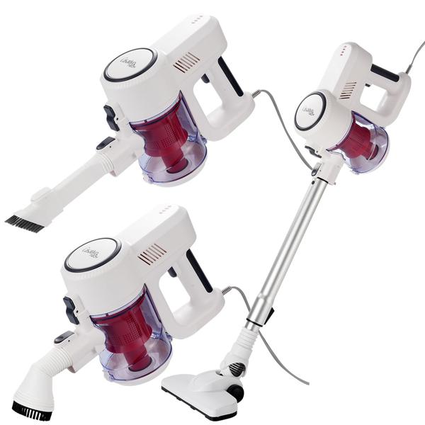 Leistungsstarker 2in1 Zyklon Staubsauger 500W (15kPa): Hand- & Bodensauger mit HEPA-Filter. 800ml Behälter, 4,9m Kabel - Für Allergiker & Reinigung