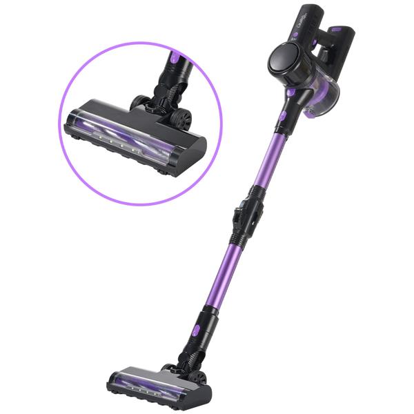 Multifunktionaler 2in1 Akku Staubsauger - Zyklon-Hand- & Bodensauger mit Wischaufsatz, 23 kPa, HEPA-Filter, Alleskönner für makellose Böden