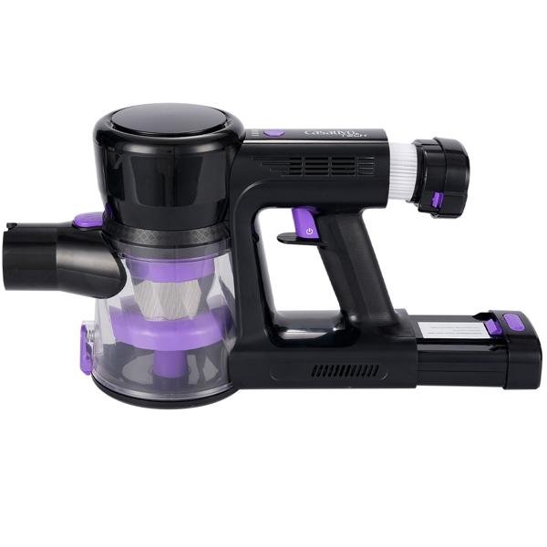 Multifunktionaler 2in1 Akku Staubsauger - Zyklon-Hand- & Bodensauger mit Wischaufsatz, 23 kPa, HEPA-Filter, Alleskönner für makellose Böden