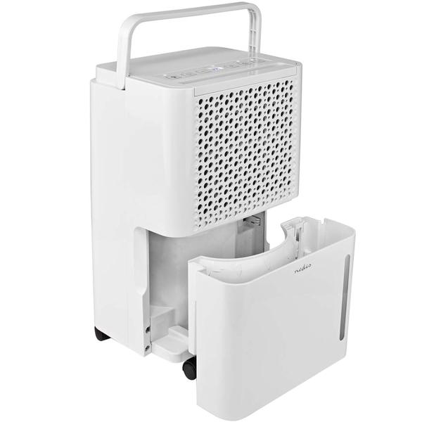 Elektrischer Luftentfeuchter mit Luftfilter, 4 Modi Entfeuchtung, Automatisch, Trockene Wäsche, Belüftung, Timer, 10l/Tag, bis 38 m²