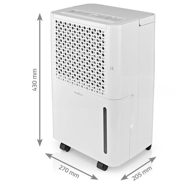 Elektrischer Luftentfeuchter mit Luftfilter, 4 Modi Entfeuchtung, Automatisch, Trockene Wäsche, Belüftung, Timer, 10l/Tag, bis 38 m²