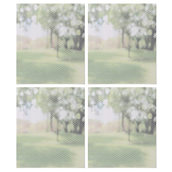 4er-Set Fliegenschutzgitter für Fenster - Zuschneidbar, weiss, UV-beständig - Schutz vor Mücken, Fliegen & Spinnen - 150 x 250 cm mit Klettband