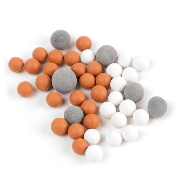 Nachfüllpackung Mineralsteine für Duschbrausen - 3 bioaktive Filterkugeln - Filtert Chlor & schädliche Substanzen - Schützt Haut & Haare