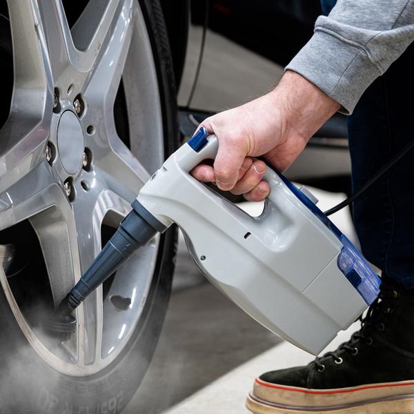 2-in-1 Dampfreiniger & Dampfmopp (1600W, weiss-blau) – Gründliche, porentiefe Reinigung ohne Chemie – Ideal für alle Böden & Oberflächen