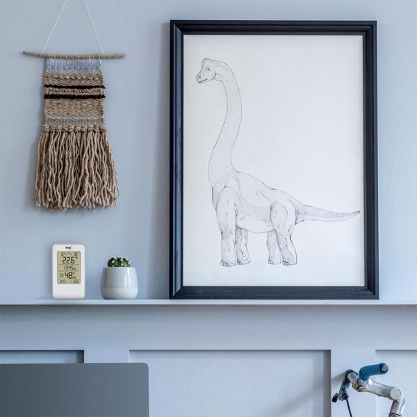 Digitales Thermo-/Hygrometer für Innenräume - Komfortzonen-Anzeige, präzise Messung von Temperatur & Luftfeuchtigkeit (10-99% / -10-60°C) - Grosses Display