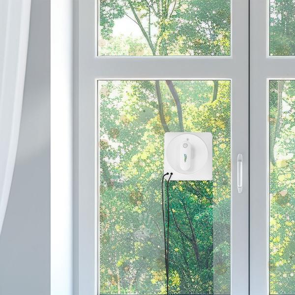 Fensterputz-Roboter mit 4-fach-Sprüher & Fernbedienung – Automatischer Fensterreiniger, bürstenloser Motor & 4500 Pa Saugleistung