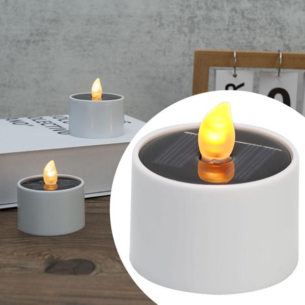 16er-Set Solar-LED-Teelichter – wetterfest (IP44), mit Dämmerungssensor & warmweissem Licht – kabellos, energiesparend & ideal für Garten, Balkon & Deko