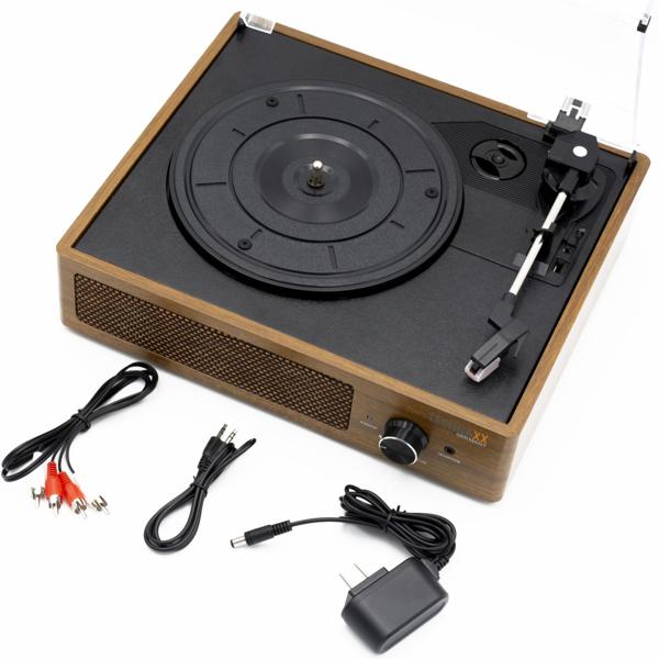 Retro-Plattenspieler mit Bluetooth: Digitalisier-Funktion & integrierte Lautsprecher. Stilvoller Schallplattenspieler für modernen Vinyl-Genuss