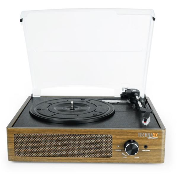 Retro-Plattenspieler mit Bluetooth: Digitalisier-Funktion & integrierte Lautsprecher. Stilvoller Schallplattenspieler für modernen Vinyl-Genuss