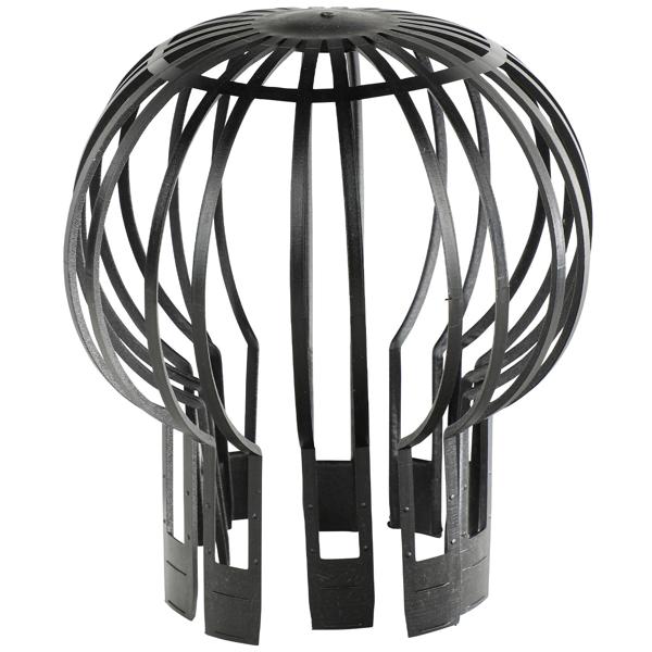 Fallrohr Schutzgitter 2er-Set - Effektiver Regenrohrschutz Ø 13,2 cm - Verhindert Verstopfungen durch Laub & Zweige - Einfache Montage ohne Werkzeug