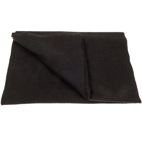 Fleece-Schal Schwarz - Hält Hals Nacken Ohren warm, Unisex, pflegeleicht, 30x170cm, 100% Polyester - Ideal für kalte Tage & Winter