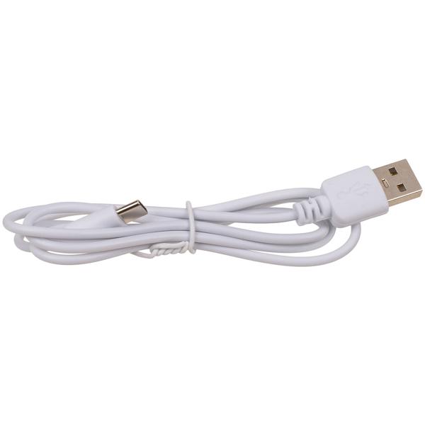 Flexible LED-Kerze weiss - Täuschend echter Flackereffekt - Akkubetrieb mit USB-C - Silikon formbar - Sicher, rauchfrei & geruchsneutral - 41x1.8cm warmweiss
