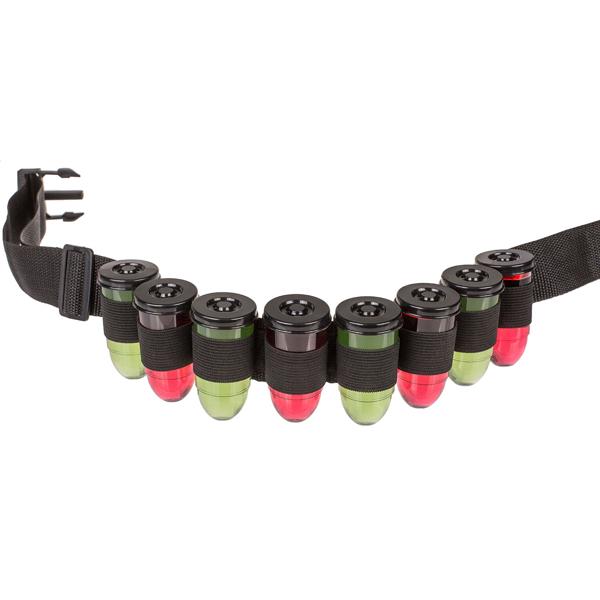 Shotgürtel inkl. 8 Shotgläser - Patronen-Design - grössenverstellbar, robust, auslaufsicher - Ideal für Partys, Junggesellenabschiede - 120cm Länge