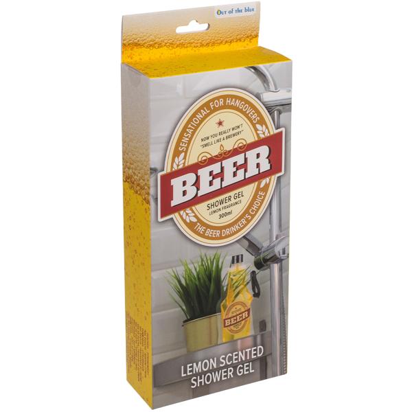 Duschgel Bierflasche 300 ml - lustiges Design mit Lemon-Duft - erfrischendes Duscherlebnis & Wellness-Auszeit für Männer - ideales Geschenk