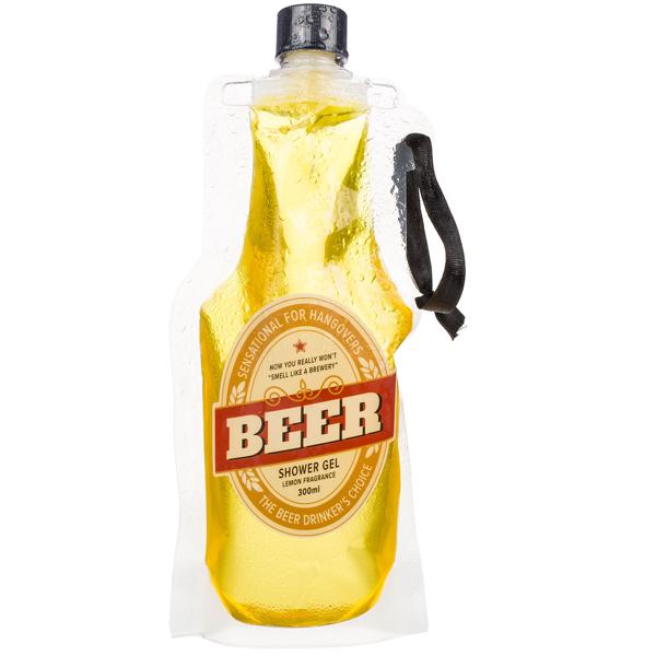 Duschgel Bierflasche 300 ml - lustiges Design mit Lemon-Duft - erfrischendes Duscherlebnis & Wellness-Auszeit für Männer - ideales Geschenk