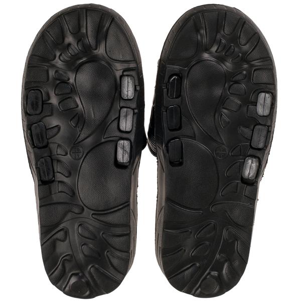 Massage Pantoffeln L - Wohltuende Fussreflexzonen-Massage jederzeit - Klettverschluss für individuellen Halt - Rutschhemmende Laufsohle - Ohne Strom