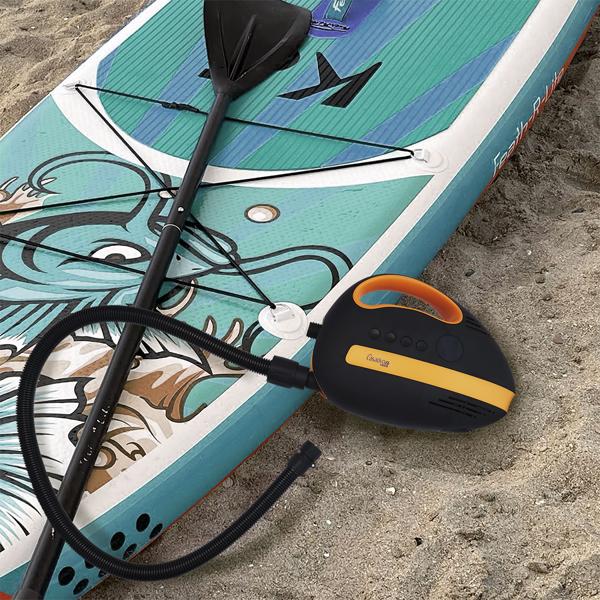 Ultimative Akku-SUP-Luftpumpe: 20 PSI, 350 L/Min, USB, 12V – Kompakte, tragbare Hochleistungs-Pumpe für Boards