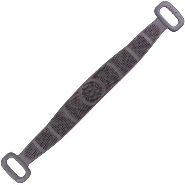 Wellness Rückenbürste mit 2 Griffen, grau, wohltuende Massage & sanfte Reinigung für Ihre Haut - entspanntes Duscherlebnis