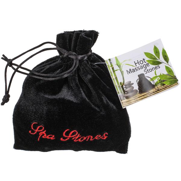 Hot Stone Massage-Steine - 9 Stück, schwarz - Linderung von Schmerzen & Verspannungen - Fördert Tiefenwärme & Durchblutung für Wellness zu Hause