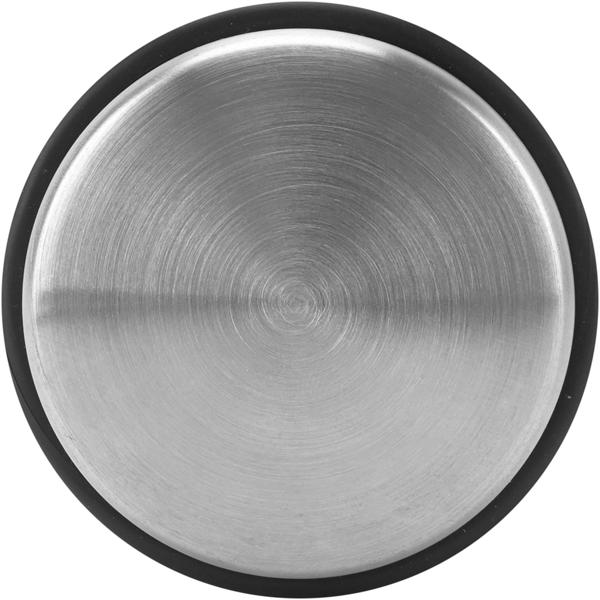 Massiver Tür Stopper aus Edelstahl mit Anti-Rutsch-Boden und Gummiringen, 1300 g, schwer und rutschfest, ohne Bohren
