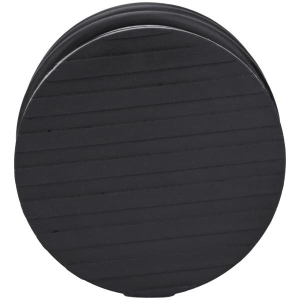 Massiver Tür Stopper aus Edelstahl mit Anti-Rutsch-Boden und Gummiringen, 1300 g, schwer und rutschfest, ohne Bohren