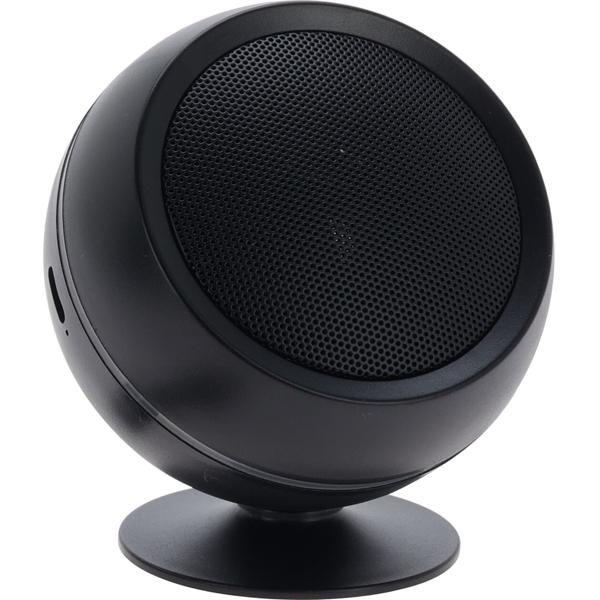 Mini Bluetooth Lautsprecher mit LED-Streifen - Tragbar für unterwegs & Zuhause - Bluetooth 5.0, 3h Akku, USB-C, Schwarz, 5W - Kompakt & klangstark