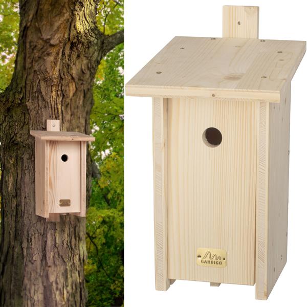 Nistkasten Bausatz (Fichte): Für Meisen - 19x40x23,5cm - Geben Sie Vögeln ein Zuhause & unterstützen Sie eine soziale Einrichtung